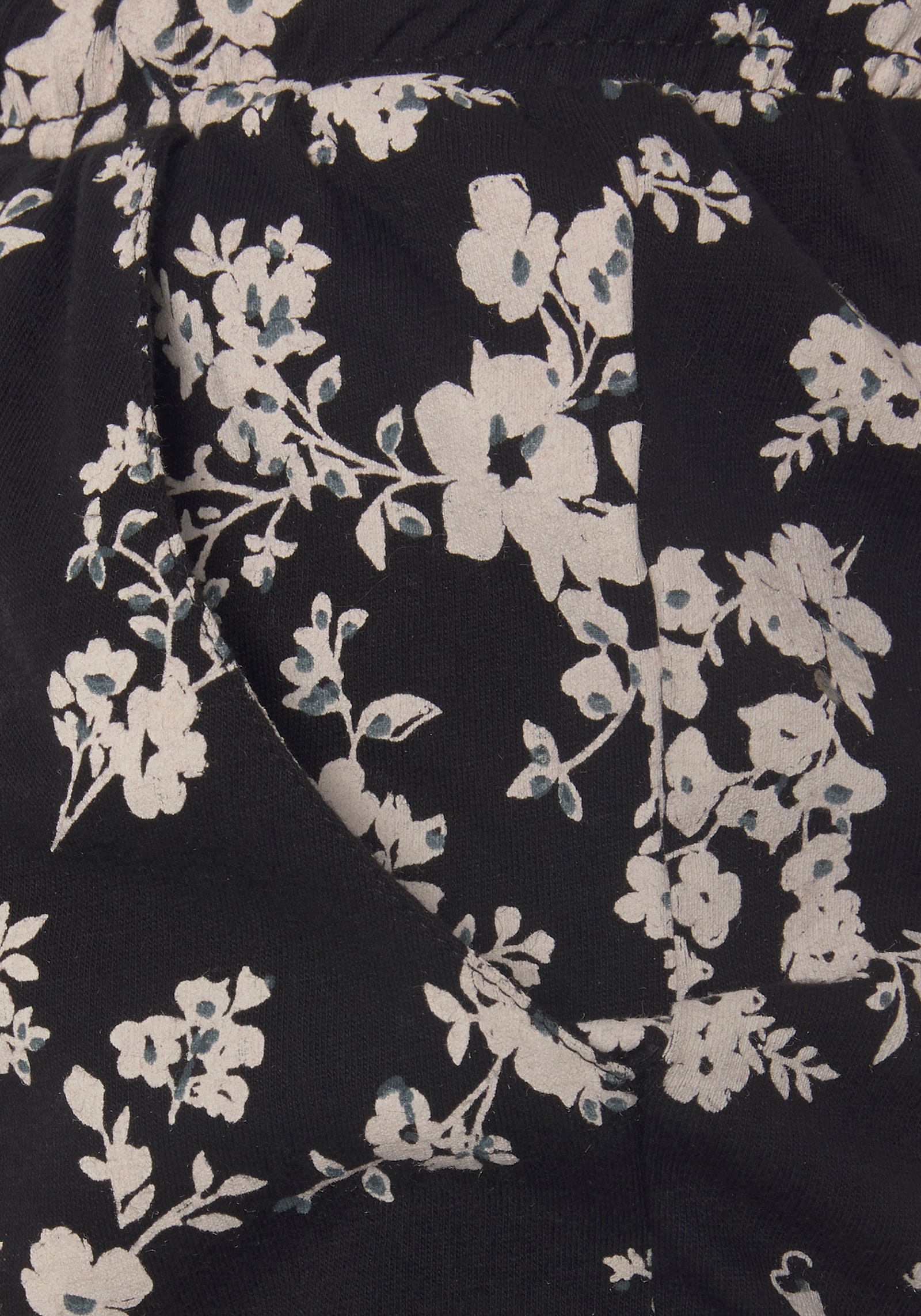 Vivance Dreams shortama - zwart/wit gebloemd