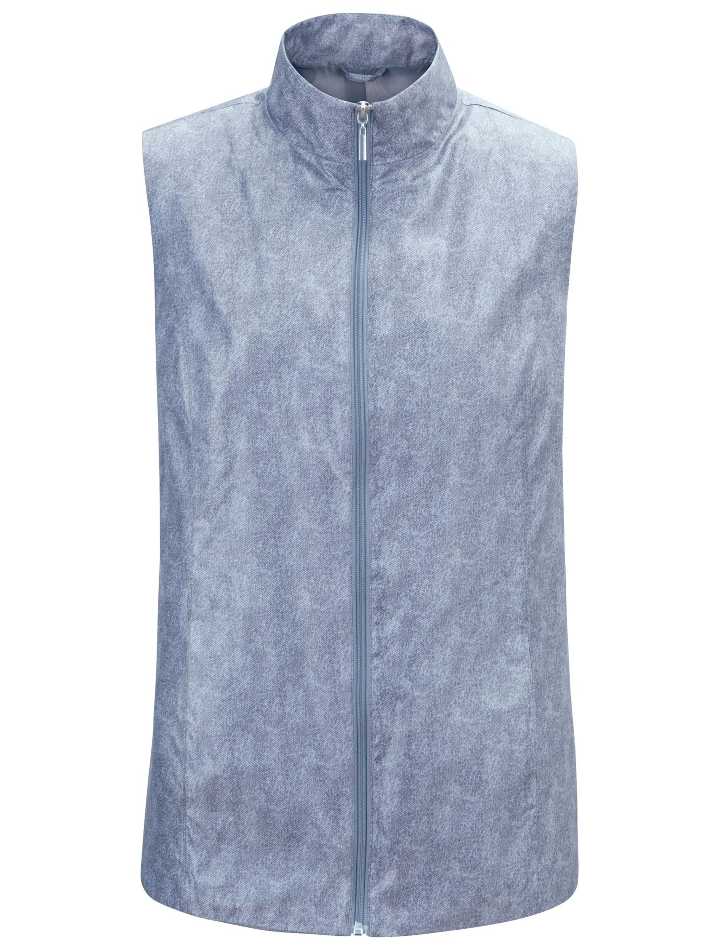 Weste - blau-meliert