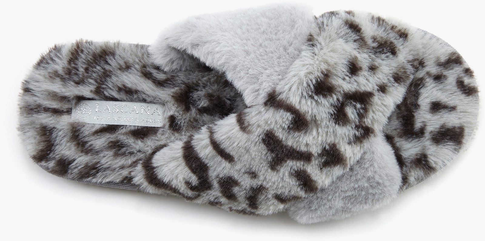 LASCANA Hausschuh - grau-leo