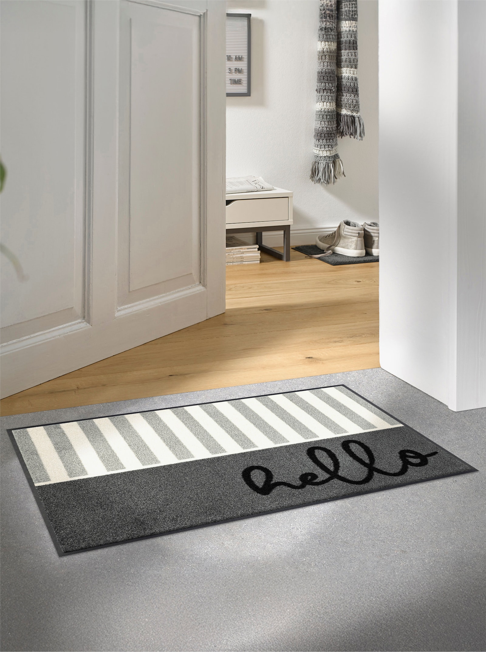 wash+dry by Kleen-Tex Fußmatte - anthrazit-ecru