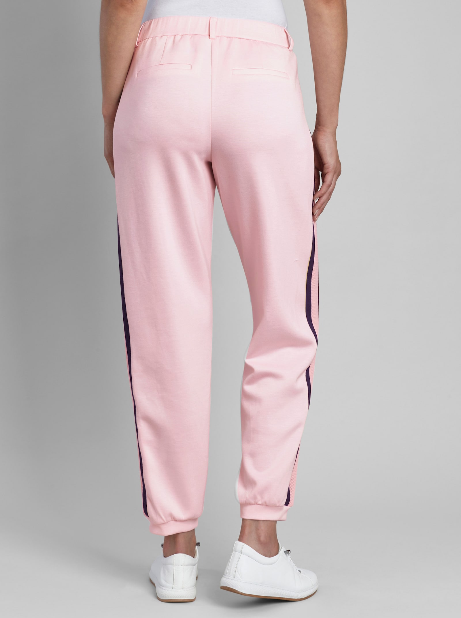 heine Jerseyhose mit Kontraststreifen - hellrosé