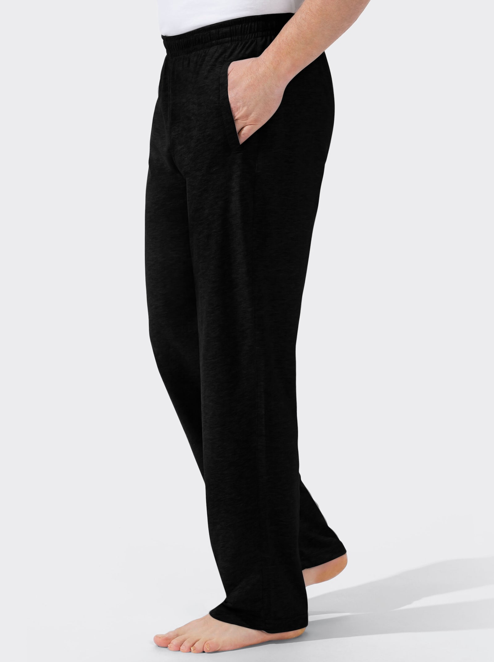 Catamaran Sports Freizeithose mit Dehnbund - schwarz + grau-meliert