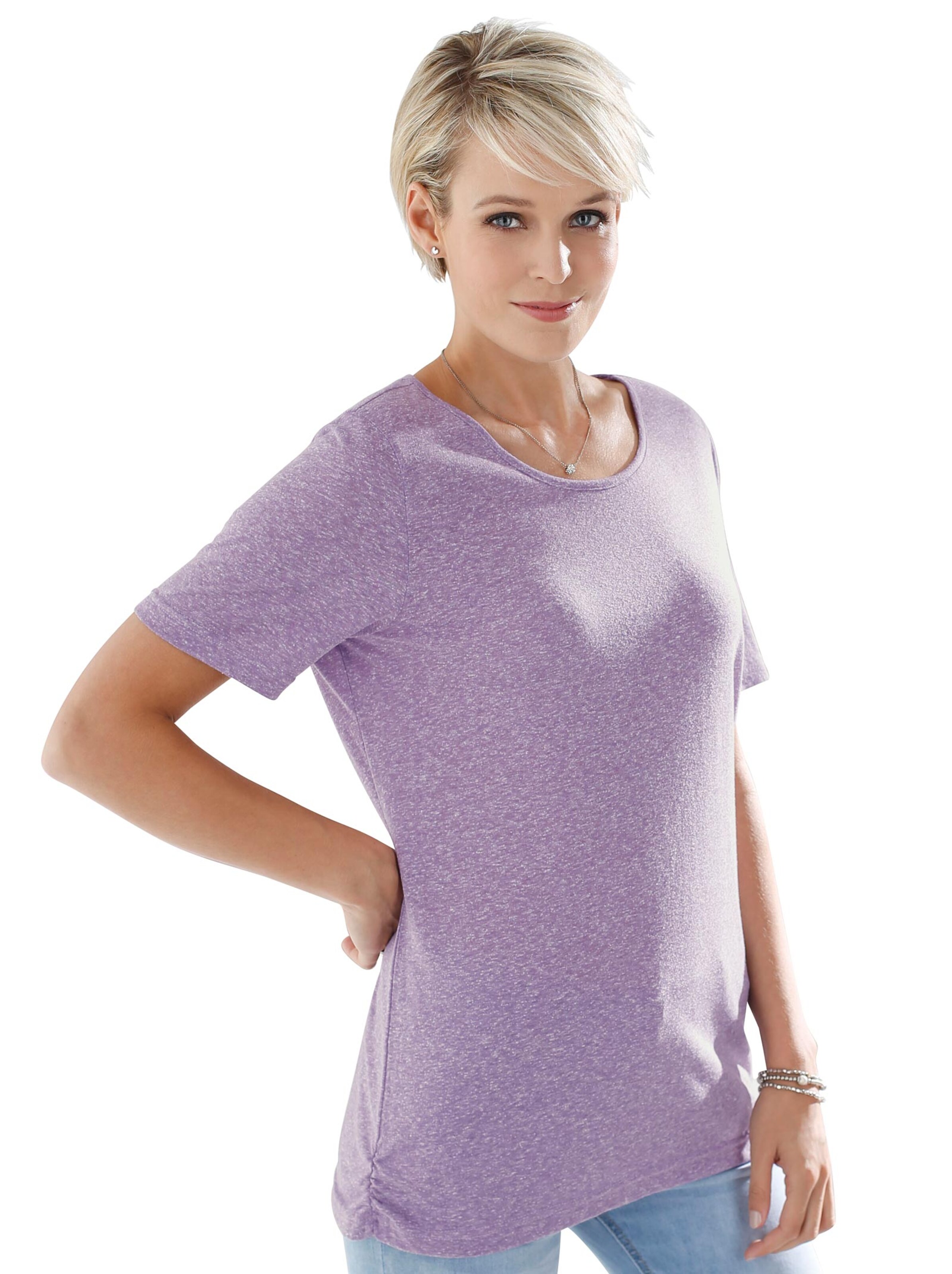 Shirt - lavendel-meliert
