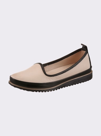 Andrea Conti Slipper - creme-schwarz
