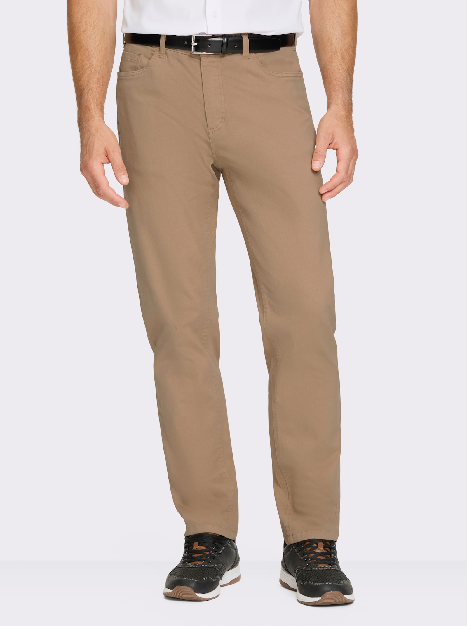 Marco Donati 5-pocketsbroek van twill - camel