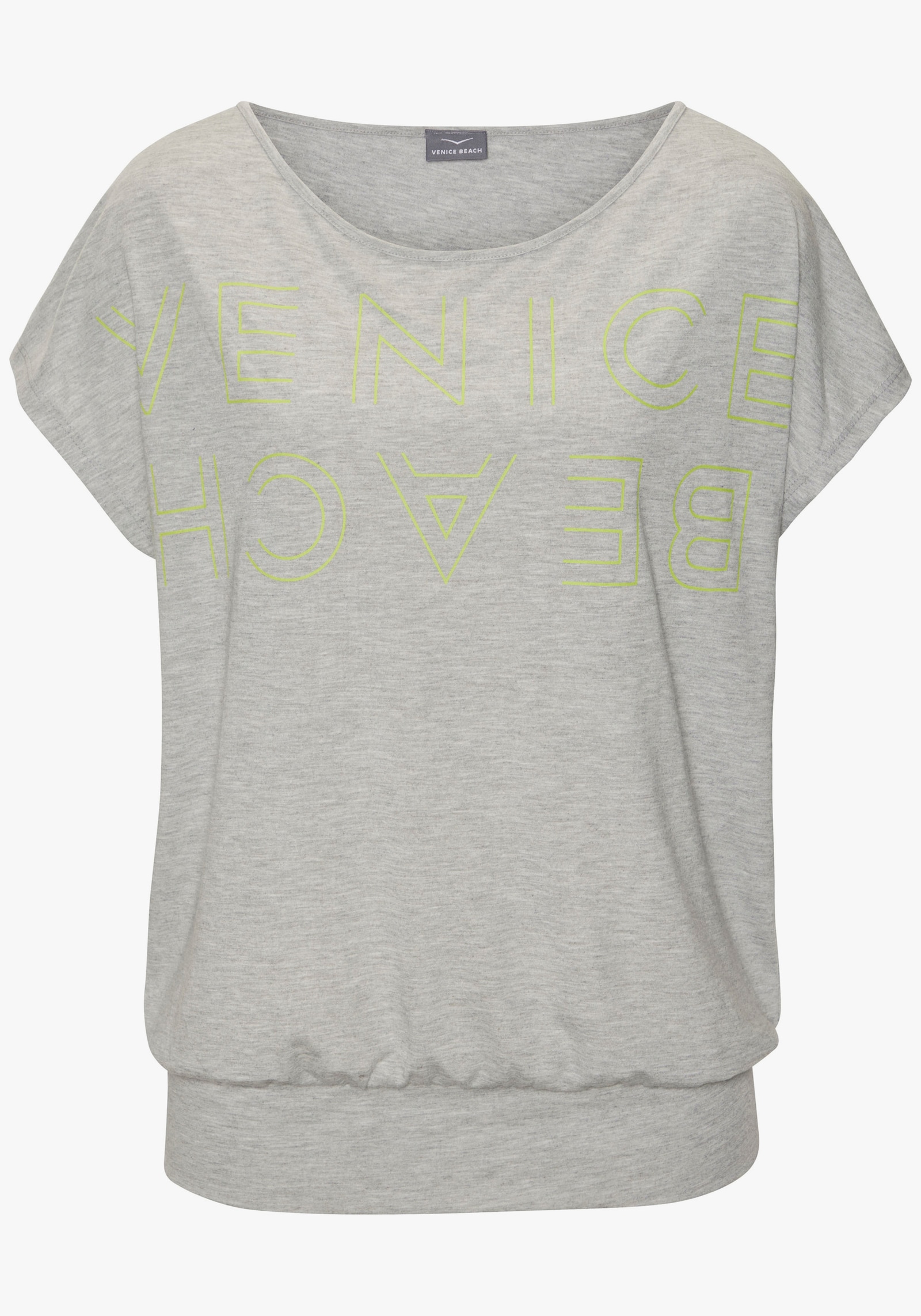 Venice Beach Rundhalsshirt - grau-limone