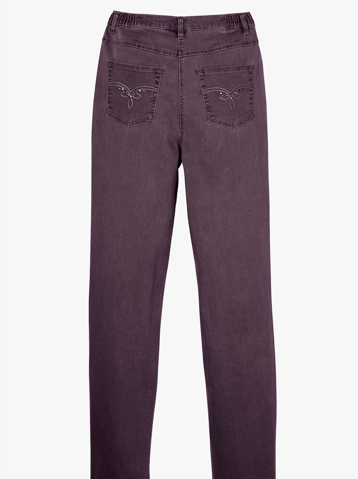 5-Pocket-Jeans - aubergine