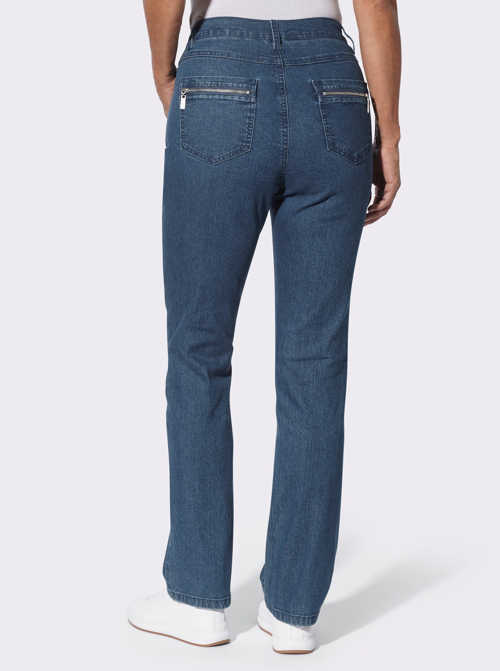 Jeans mit gerader Schnittführung - blue-stone-washed