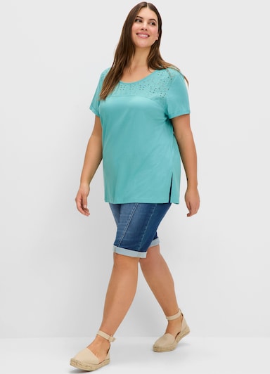 sheego Shirt - ozean
