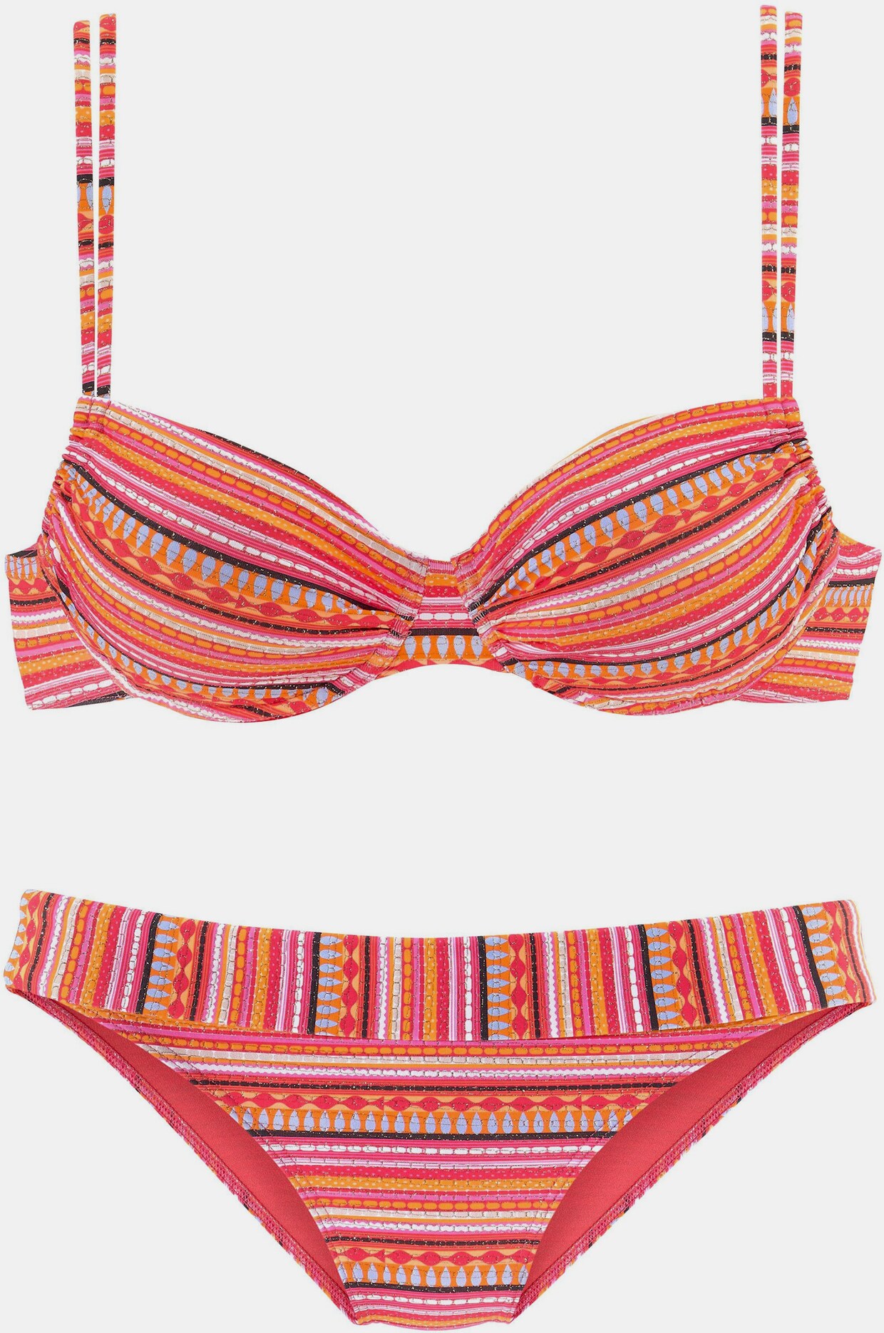 LASCANA Bügel-Bikini - orange-gestreift