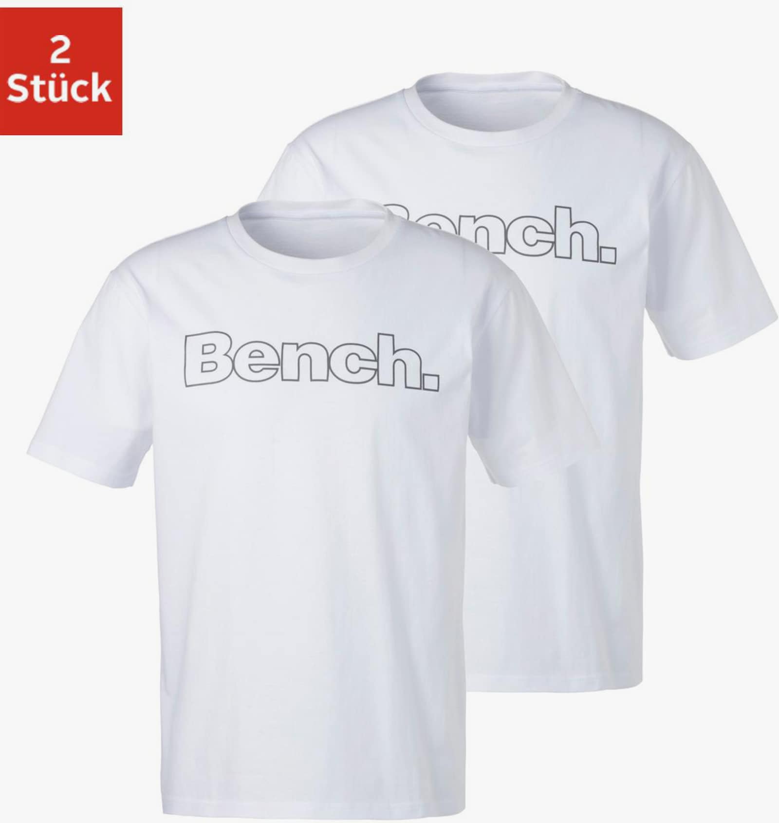Bench. Loungewear T-Shirt - weiß