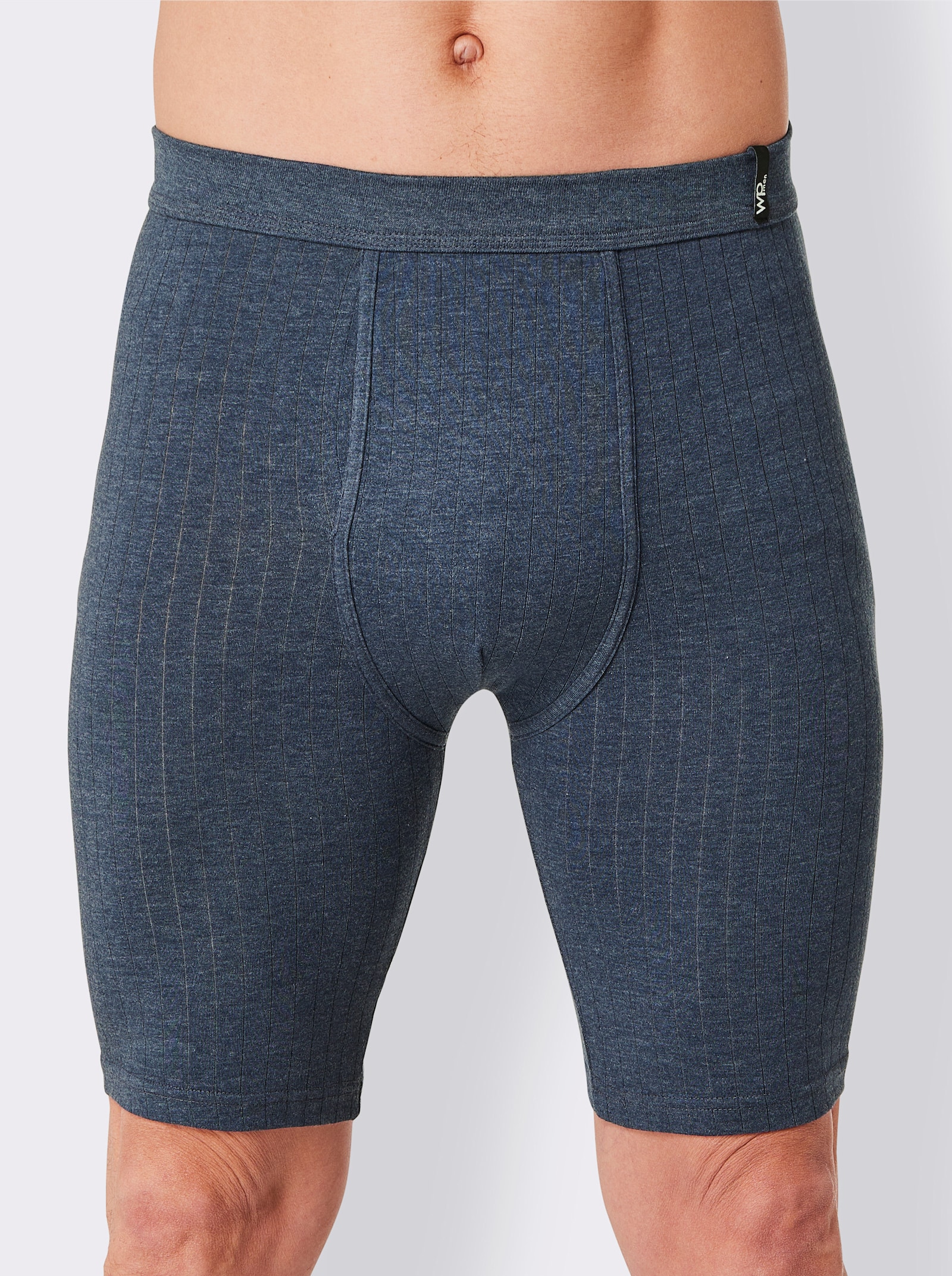 wäschepur men Kniebroek - donkerblauw gemêleerd