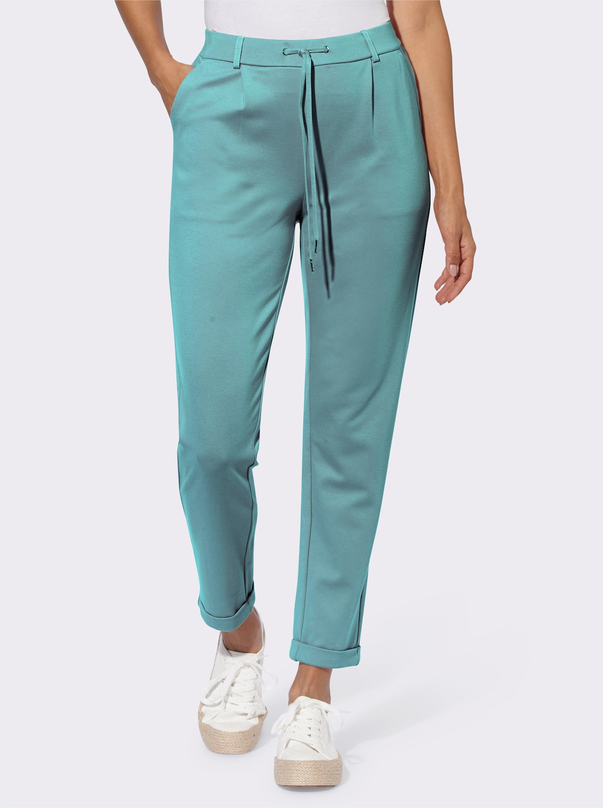 Pantalon Jogpant en qualité interlock - océan