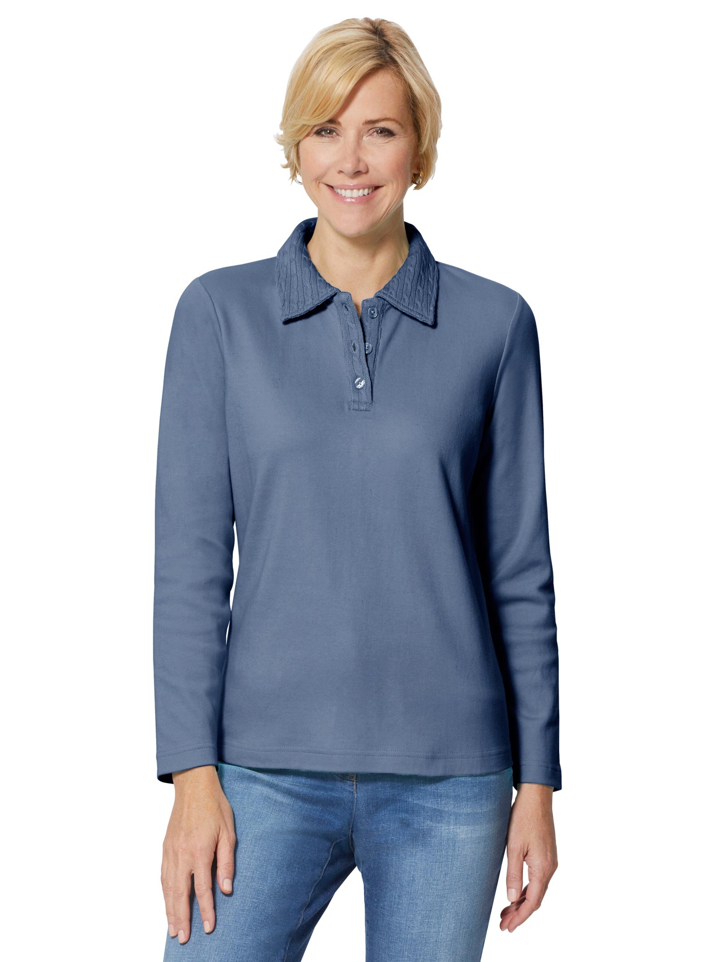 Winter-Shirt - jeansblau