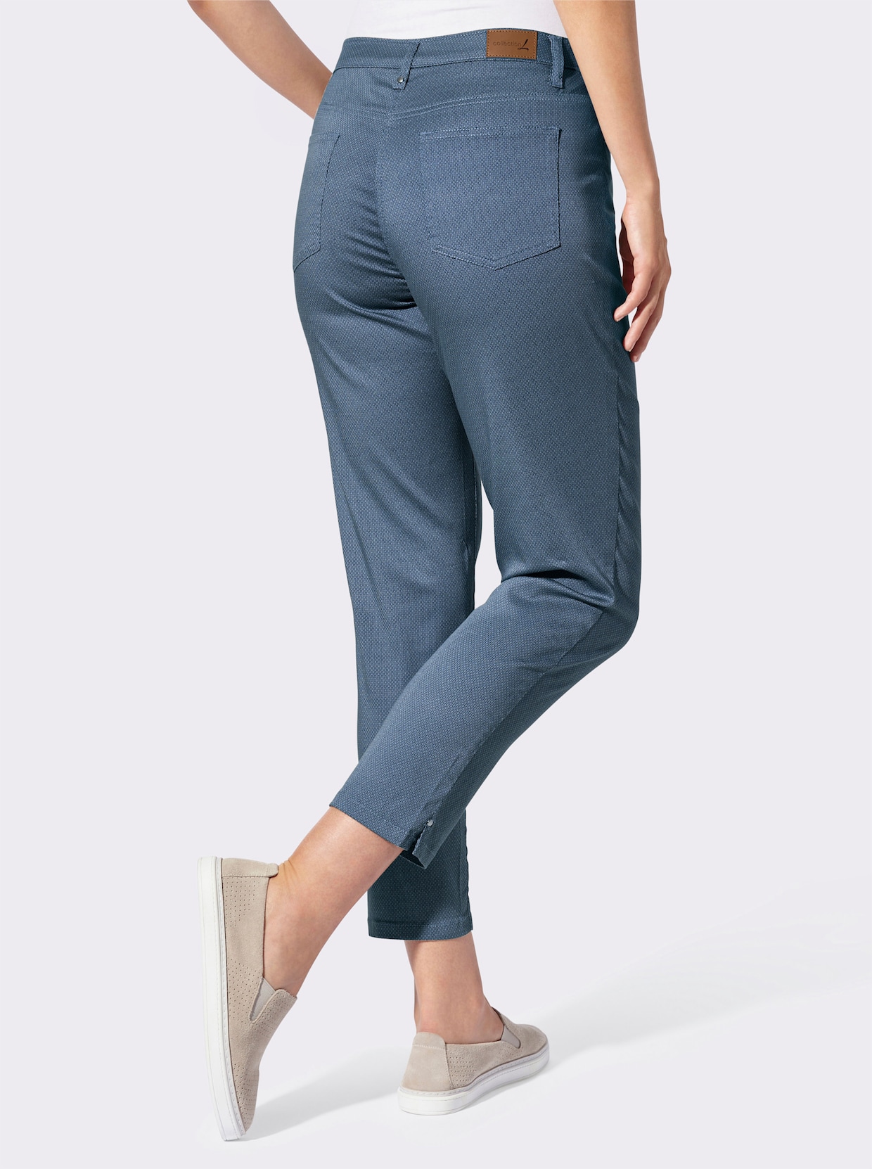 Druckhose - dunkelblau-bedruckt