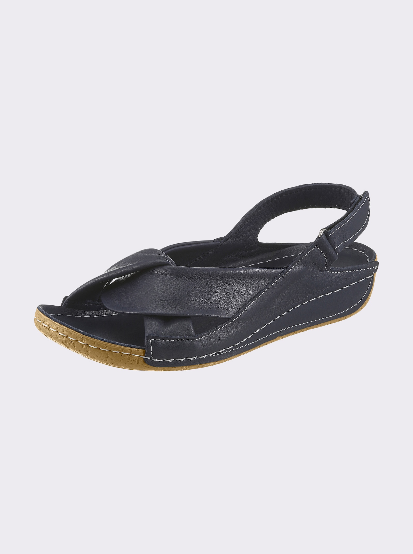 Andrea Conti Sandalette aus Echtleder - jeansblau