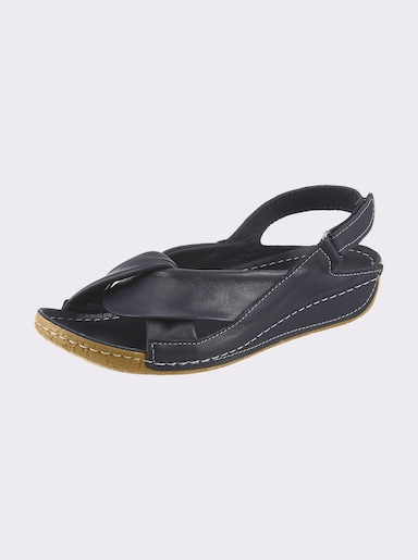 Andrea Conti Sandalette aus Echtleder - jeansblau