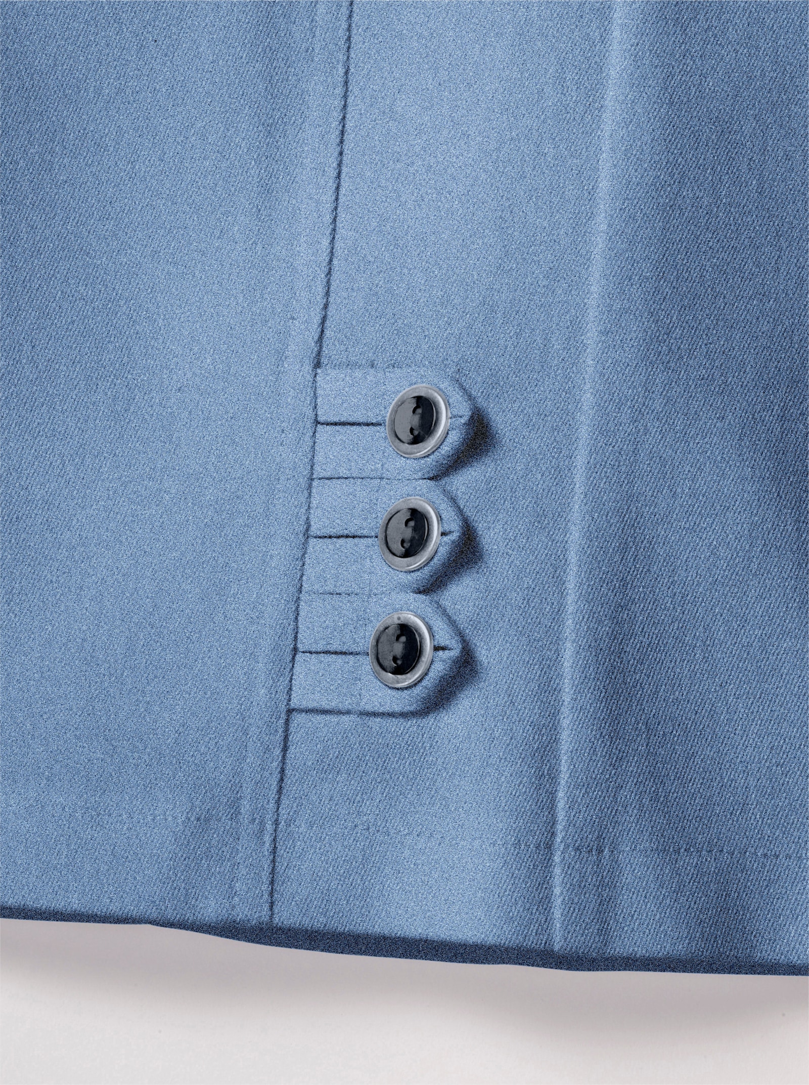 7/8-jeans met siertrensje aan de boord - blue-bleached