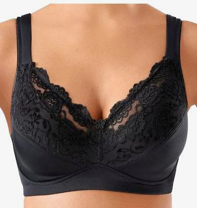 petite fleur Soft-BH - weiß+schwarz