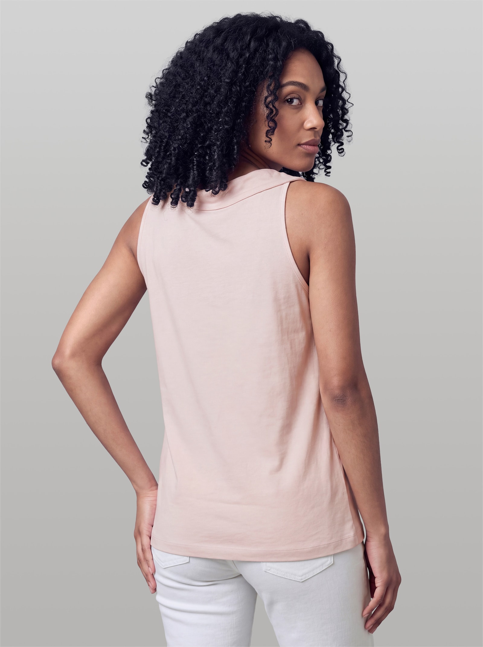 heine Shirttop mit Zitronen-Motiv - hellrosé-bedruckt
