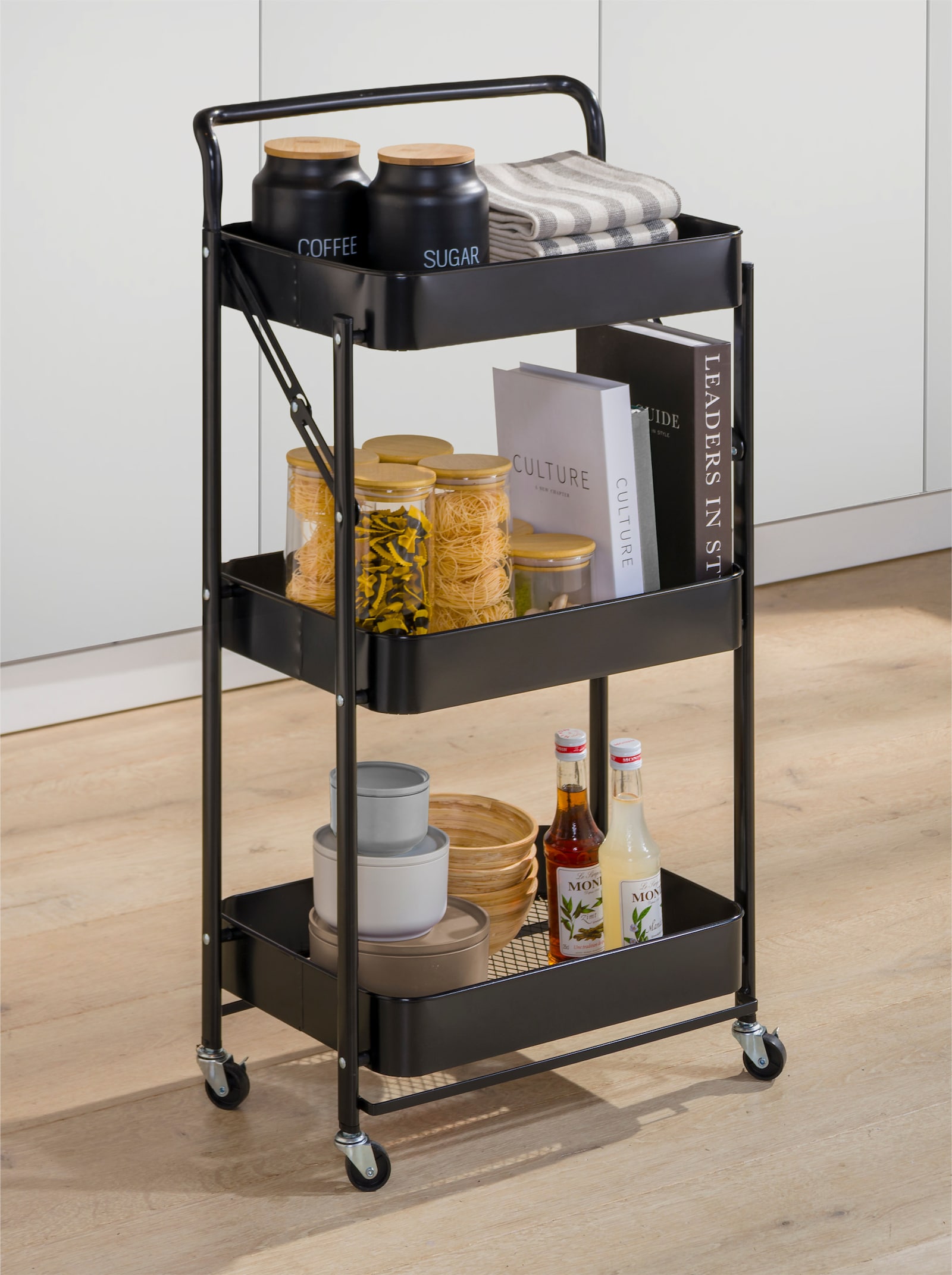 heine home Ordnungswagen - schwarz