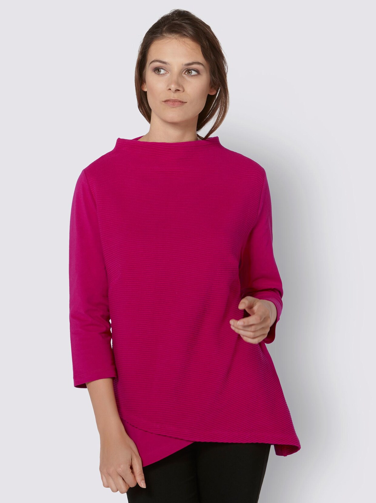 3/4-Arm-Shirt - fuchsia