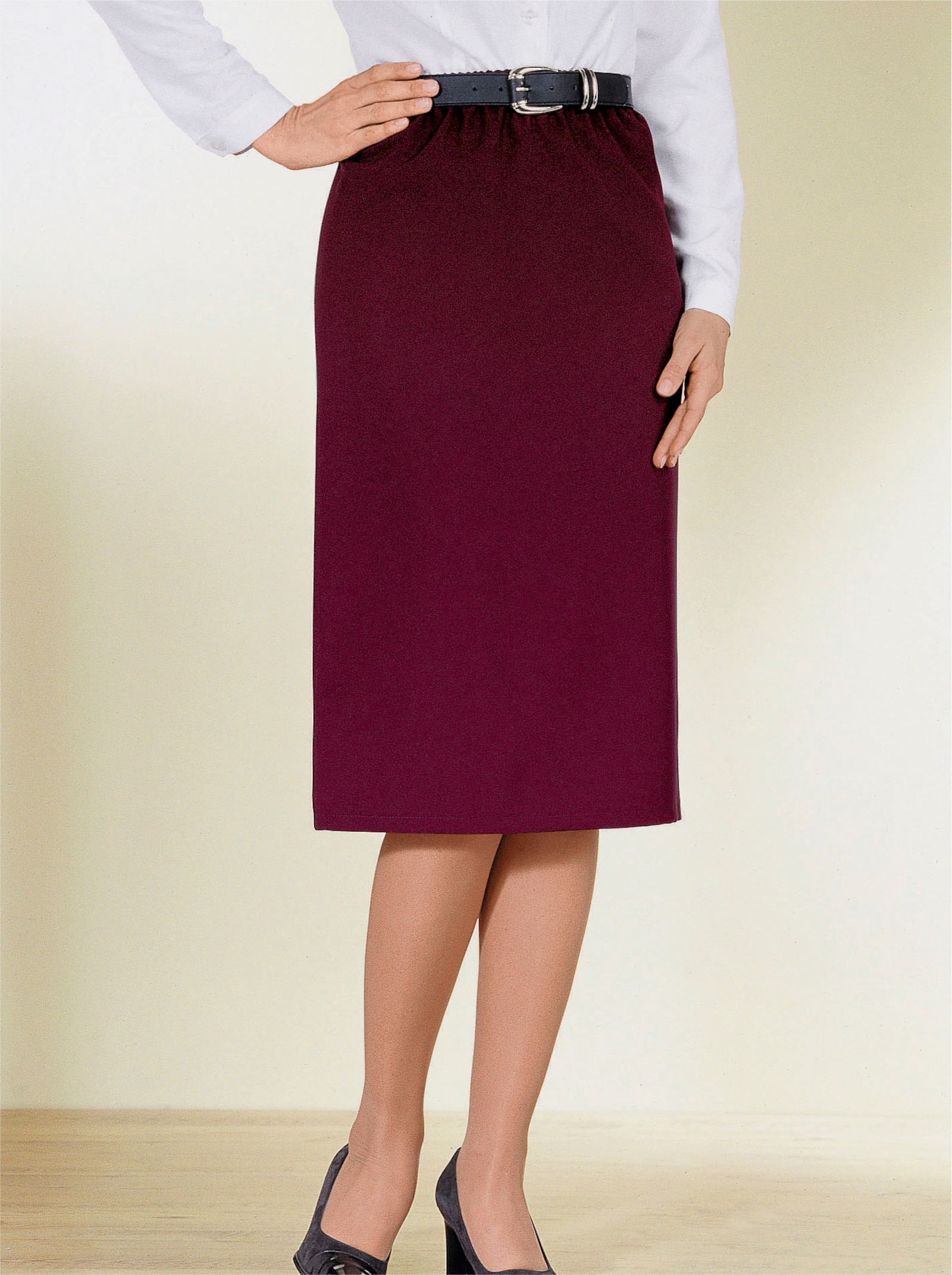 Pennkjol med sprund bak - bordeaux