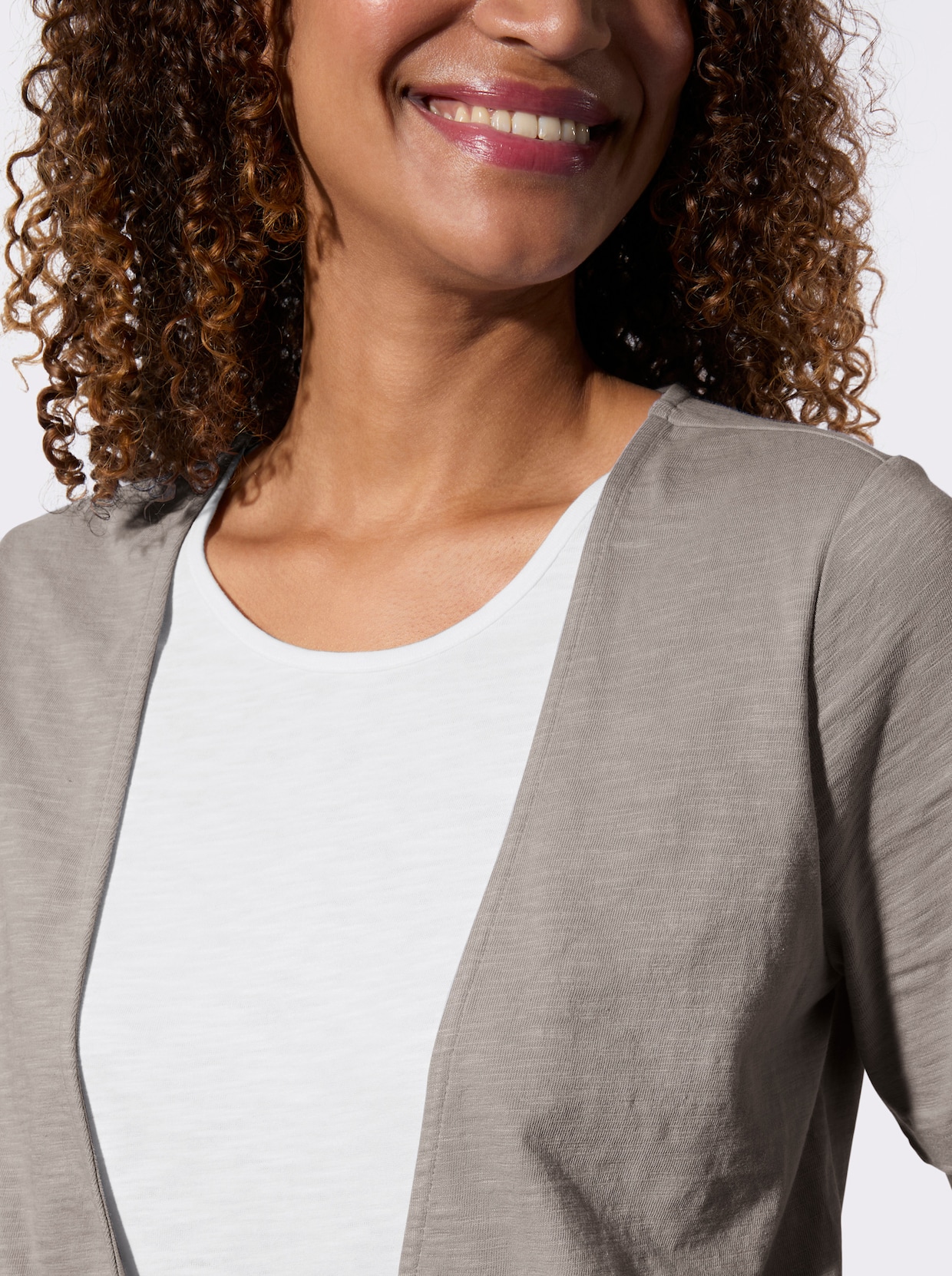 2-in-1-Shirt - taupe-ecru