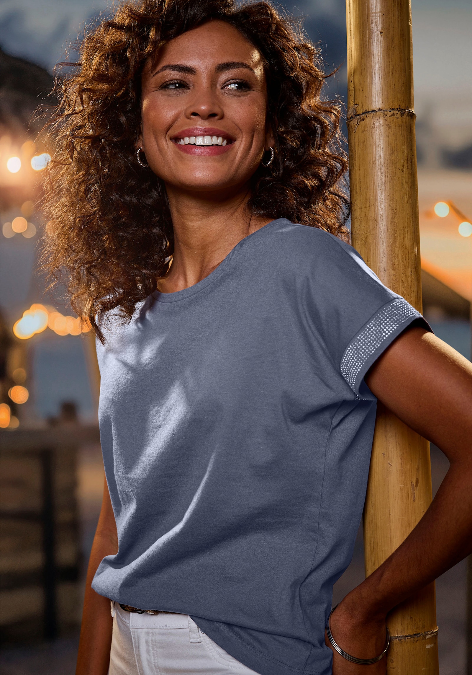 LASCANA Kurzarmshirt - navy