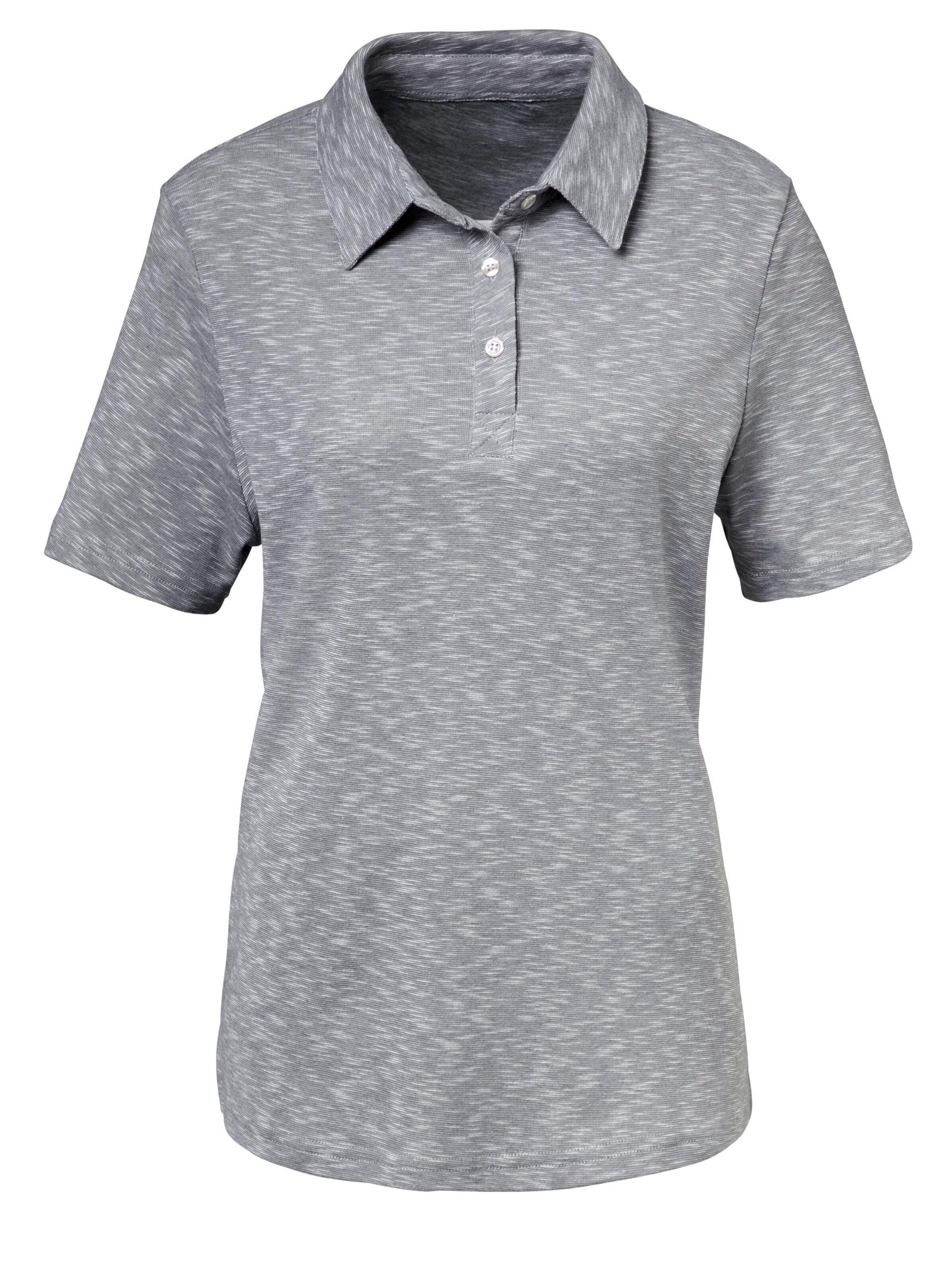 Freizeitshirt - grau-meliert