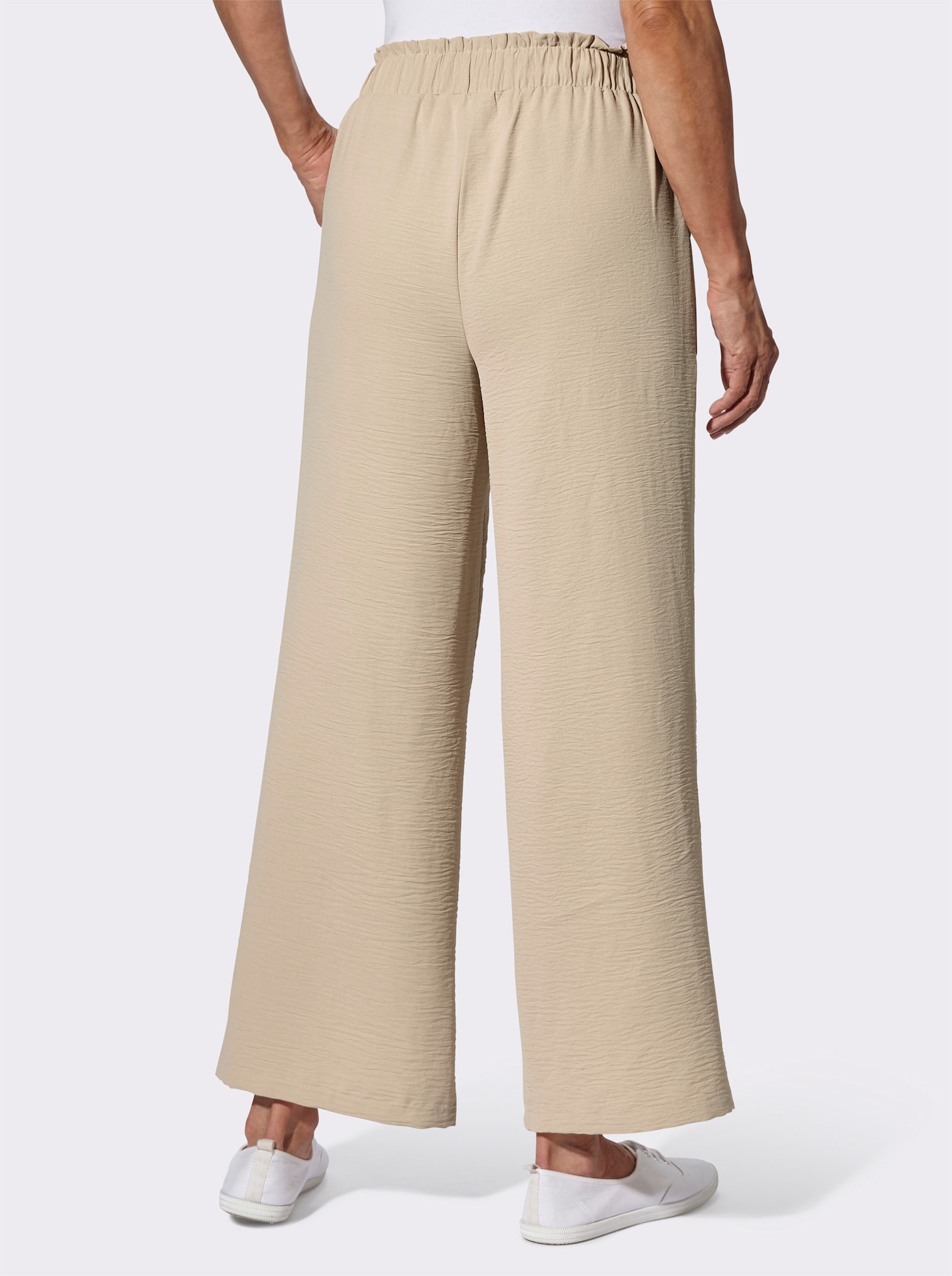 Comfortbroek in linnenlook, wijd model - sesam