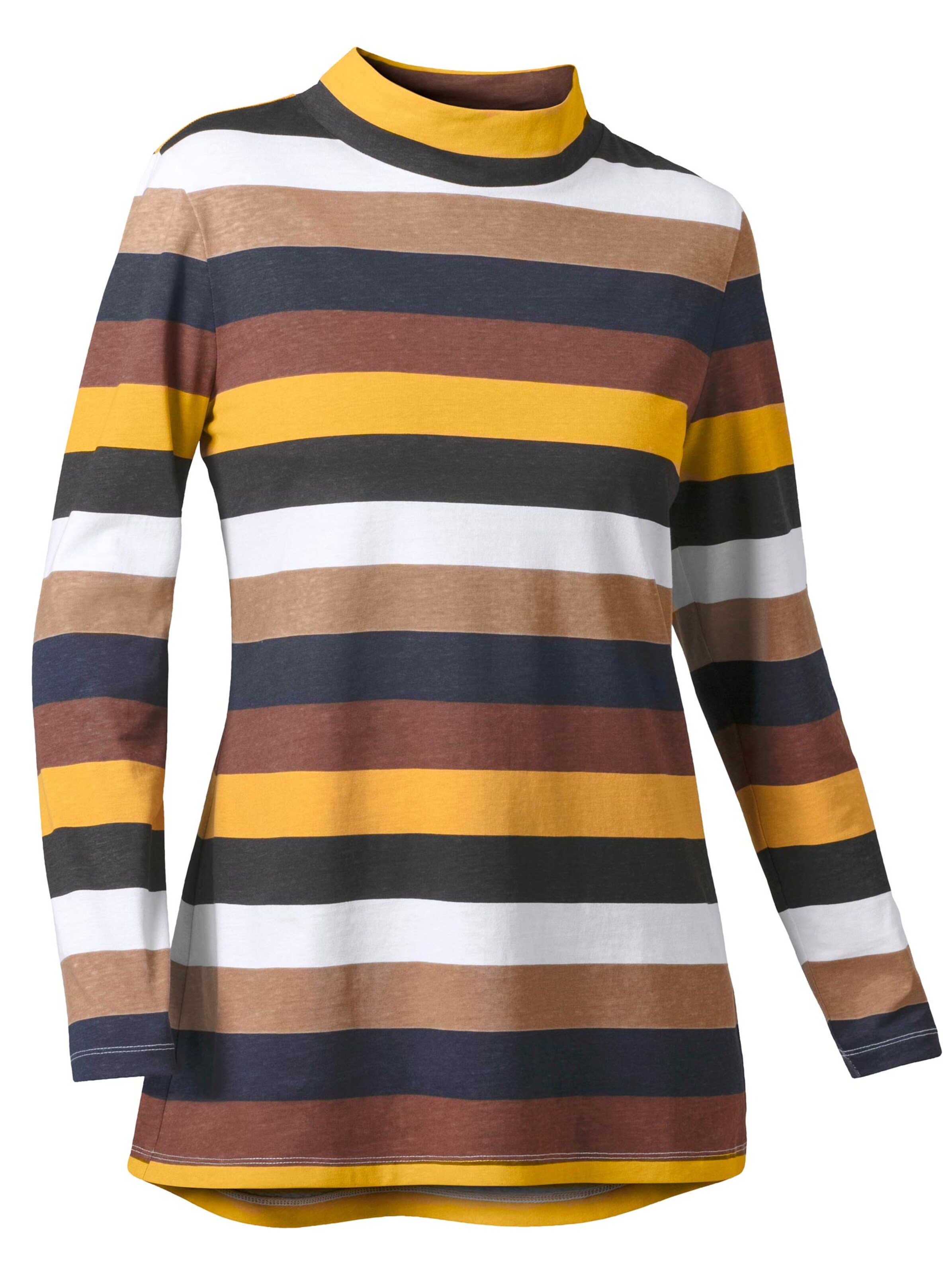 Longshirt - zimt-gemustert