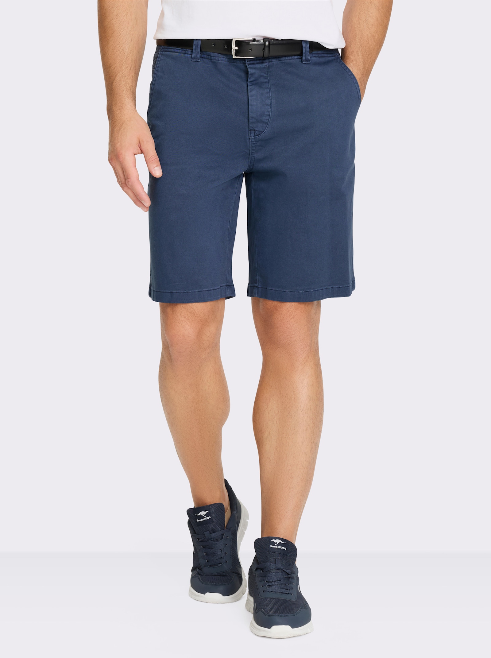 Marco Donati Bermudas mit Pattentaschen hinten - dunkelblau