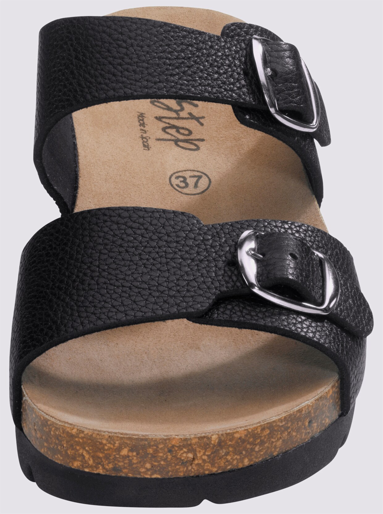 Bio Step Hausschuh - schwarz
