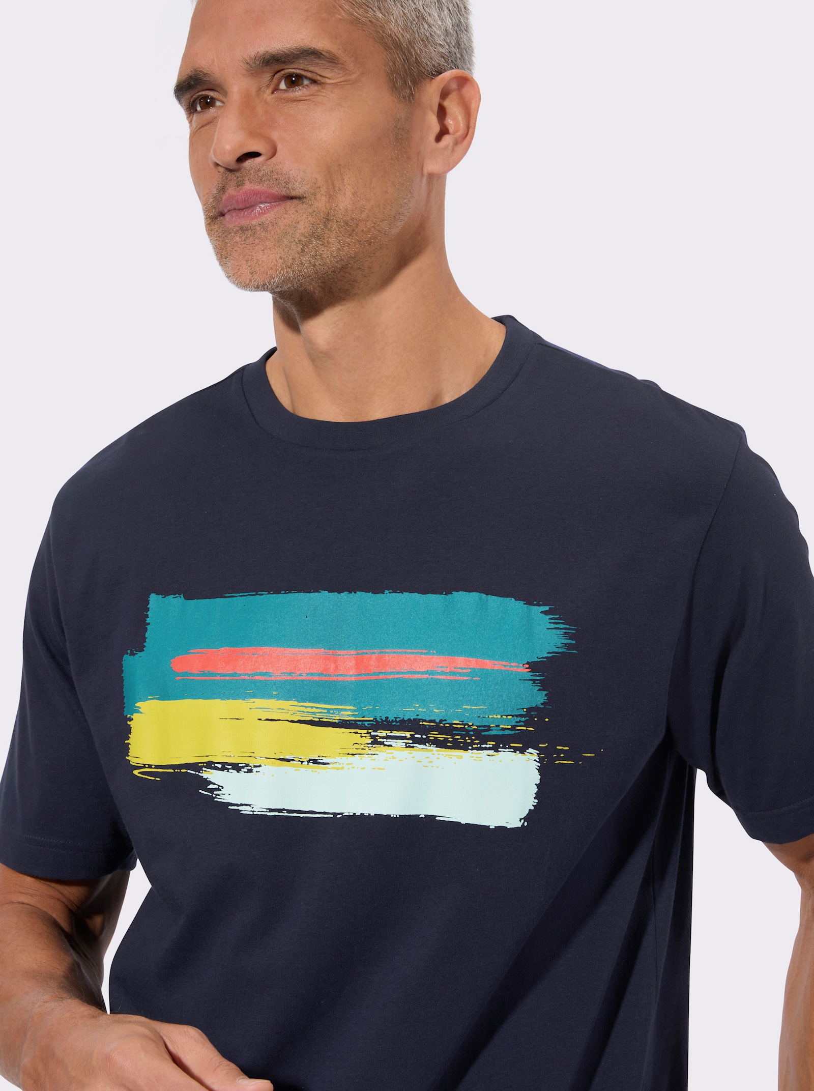 Shorty aus reiner Baumwolle - marine