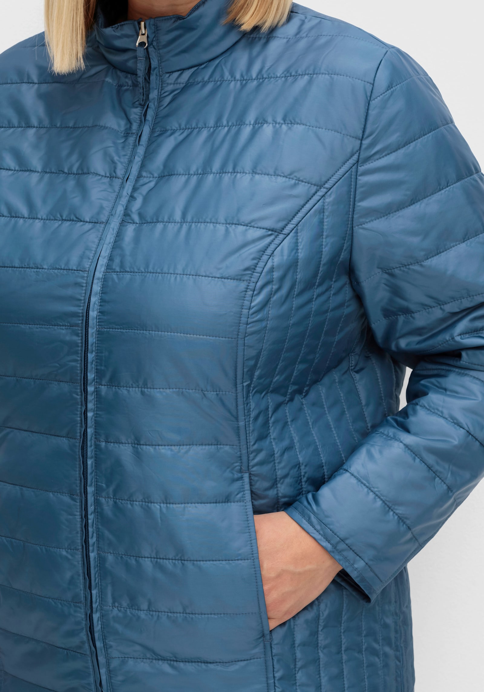 Steppjacke leicht wattiert - jeansblau