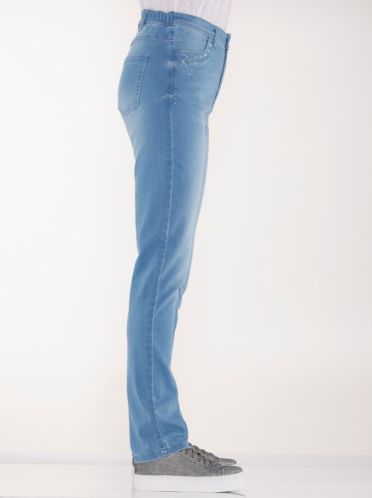 Jeans - blue-bleached