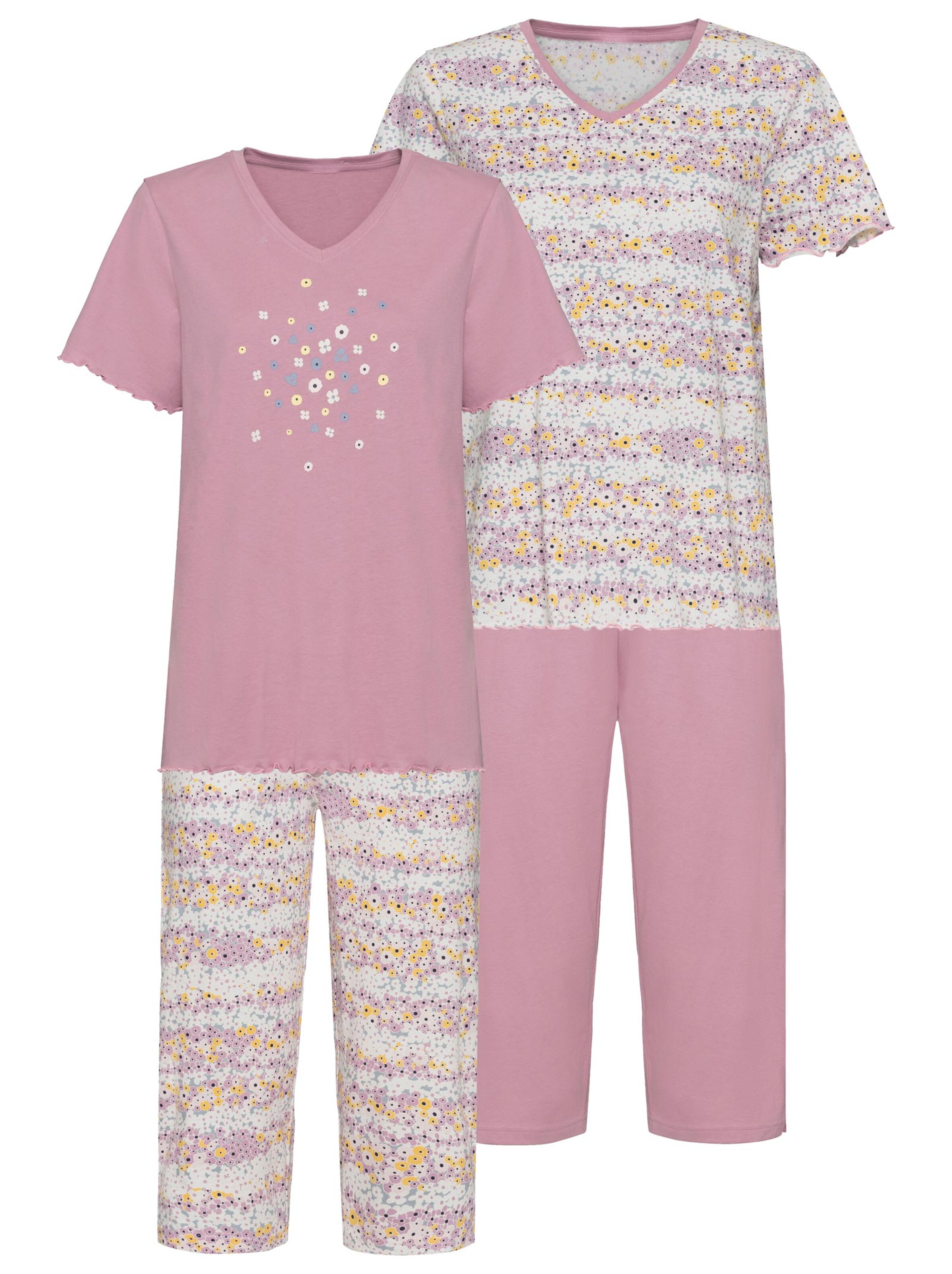 wäschepur Capri-Anzüge - flieder-bedruckt