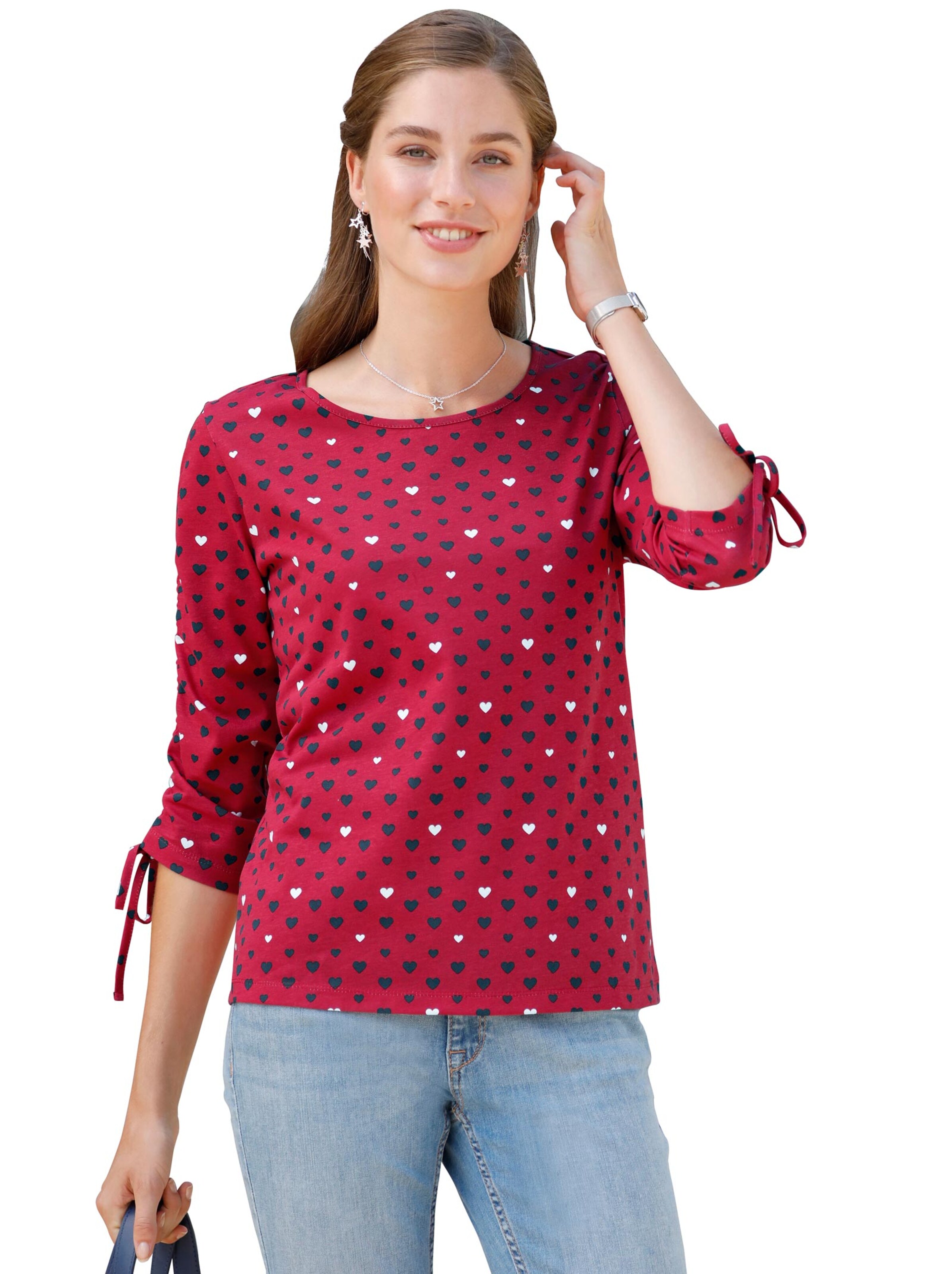 Shirt - rot-gemustert