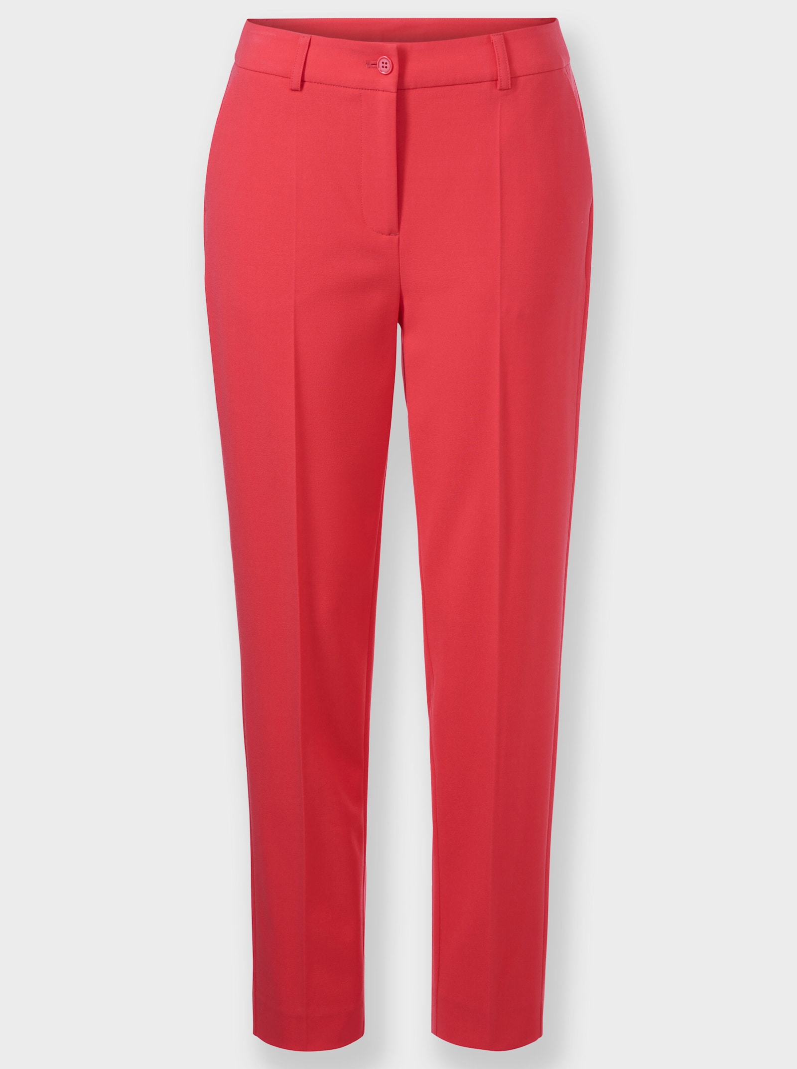 heine Hosenanzug mit Pattentaschen und Bügelfalten - hummer