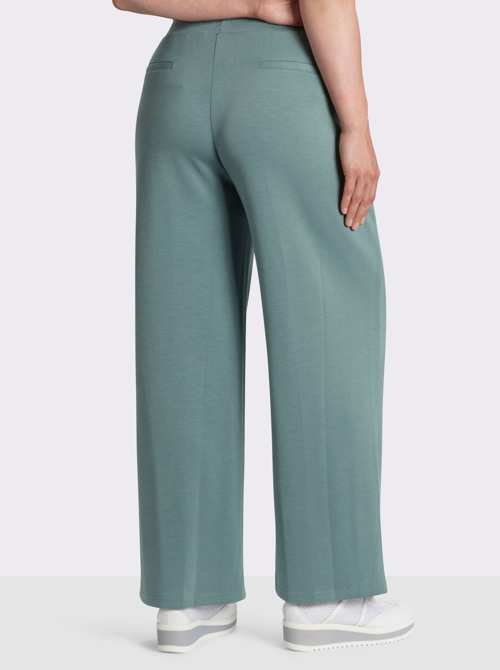 Jerseyhose in weich fließender Qualität - jade