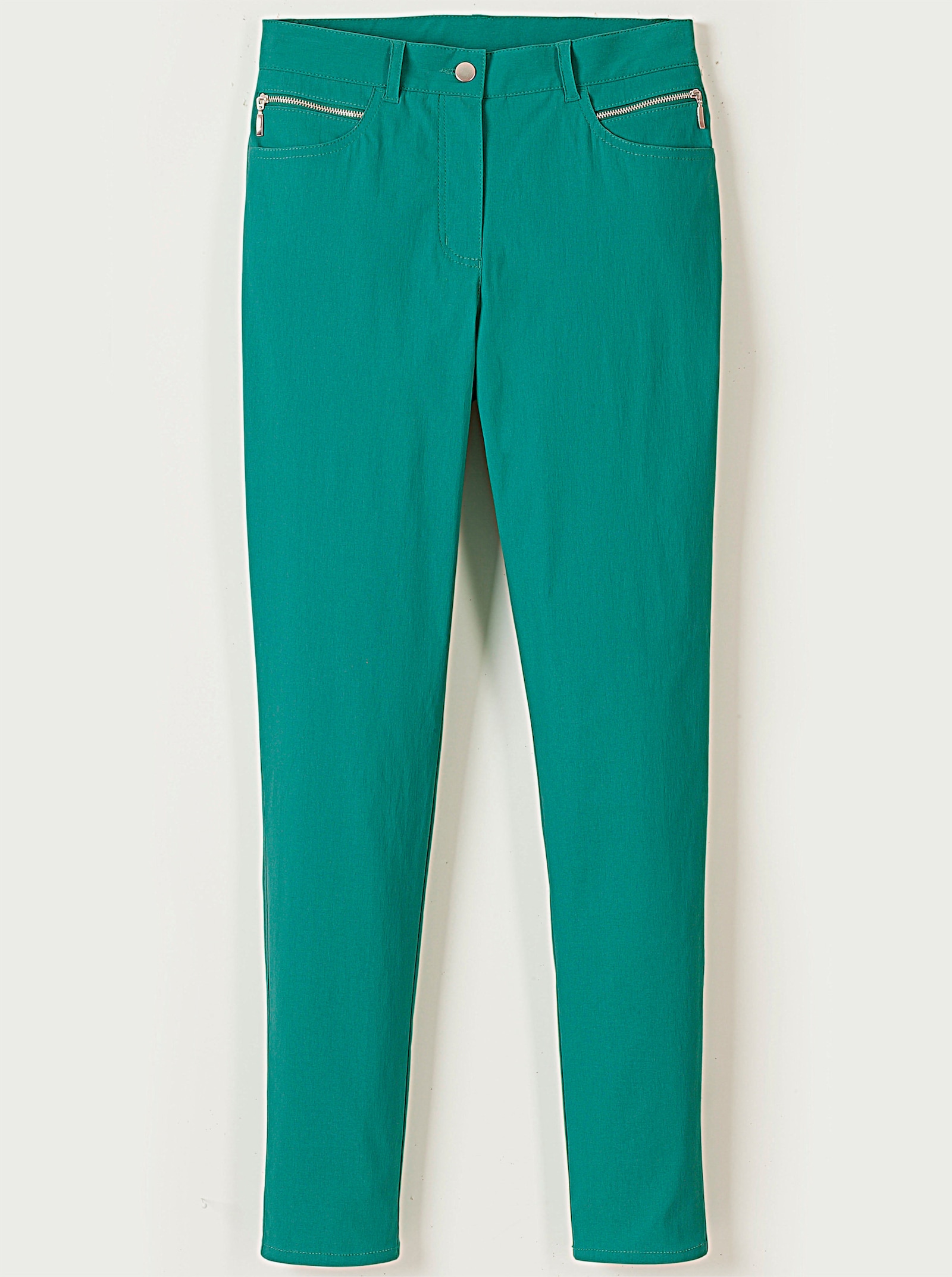 Stehmann Comfort line Stretch-Hose mit Zier-Taschen vorne - smaragdgrün