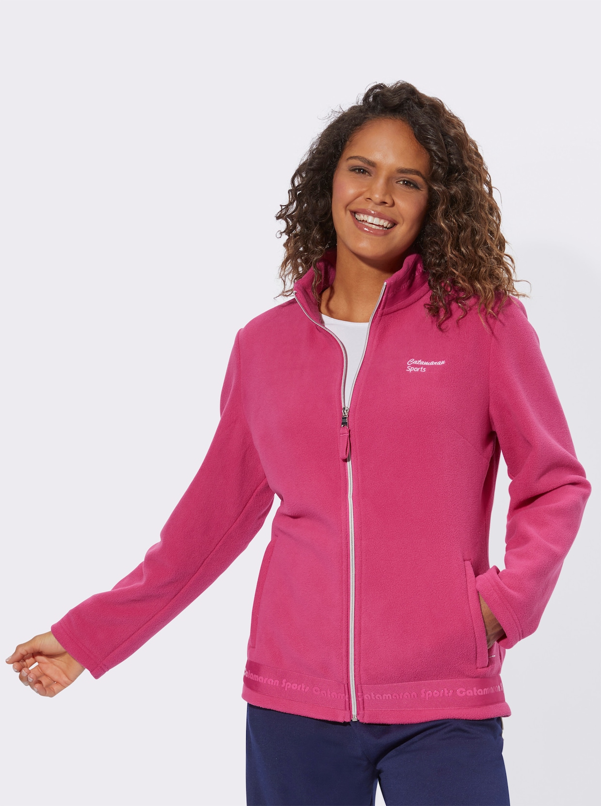 Catamaran Sports Fleece-Jacke - fuchsia