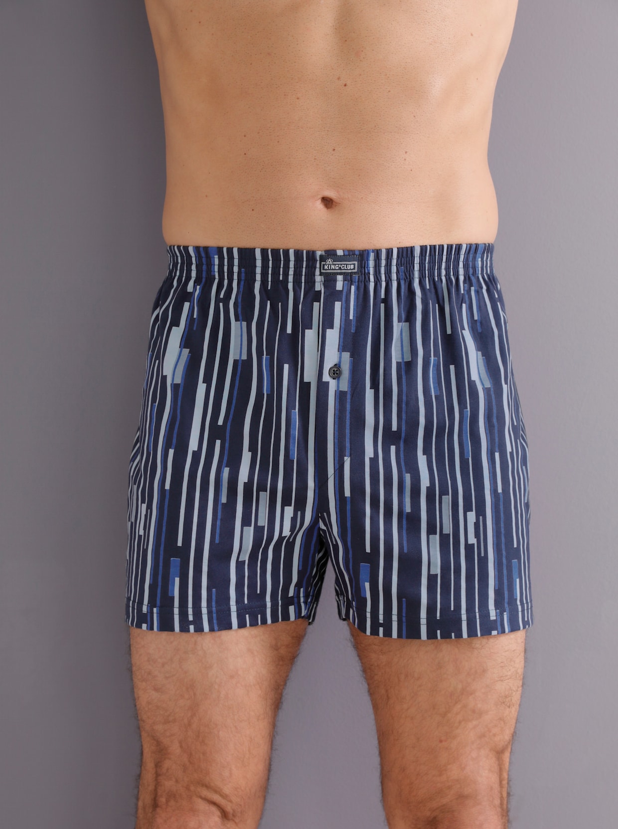 KINGsCLUB Boxershorts - marin, tryckt