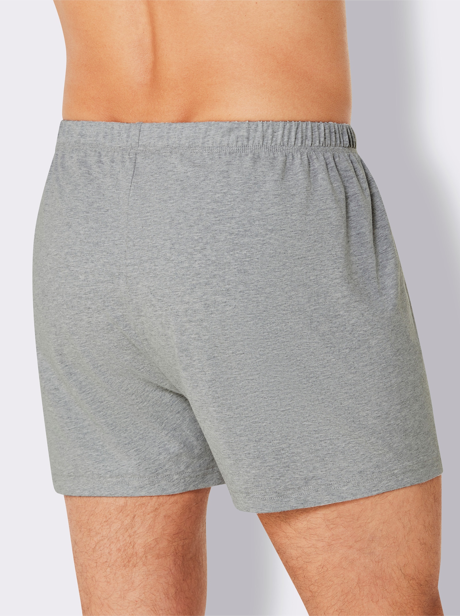 wäschepur men Boxershorts - antraciet/mint geruit + antraciet + lichtgrijs