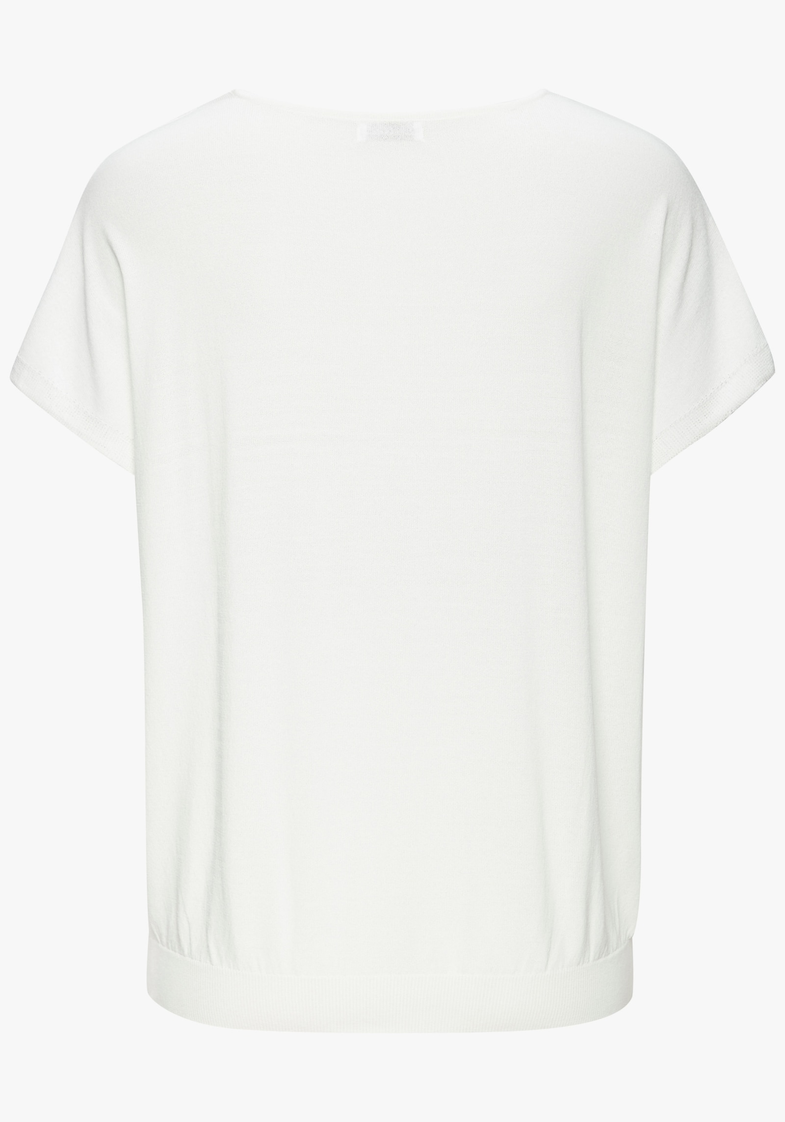 Vivance Kurzarmpullover - creme