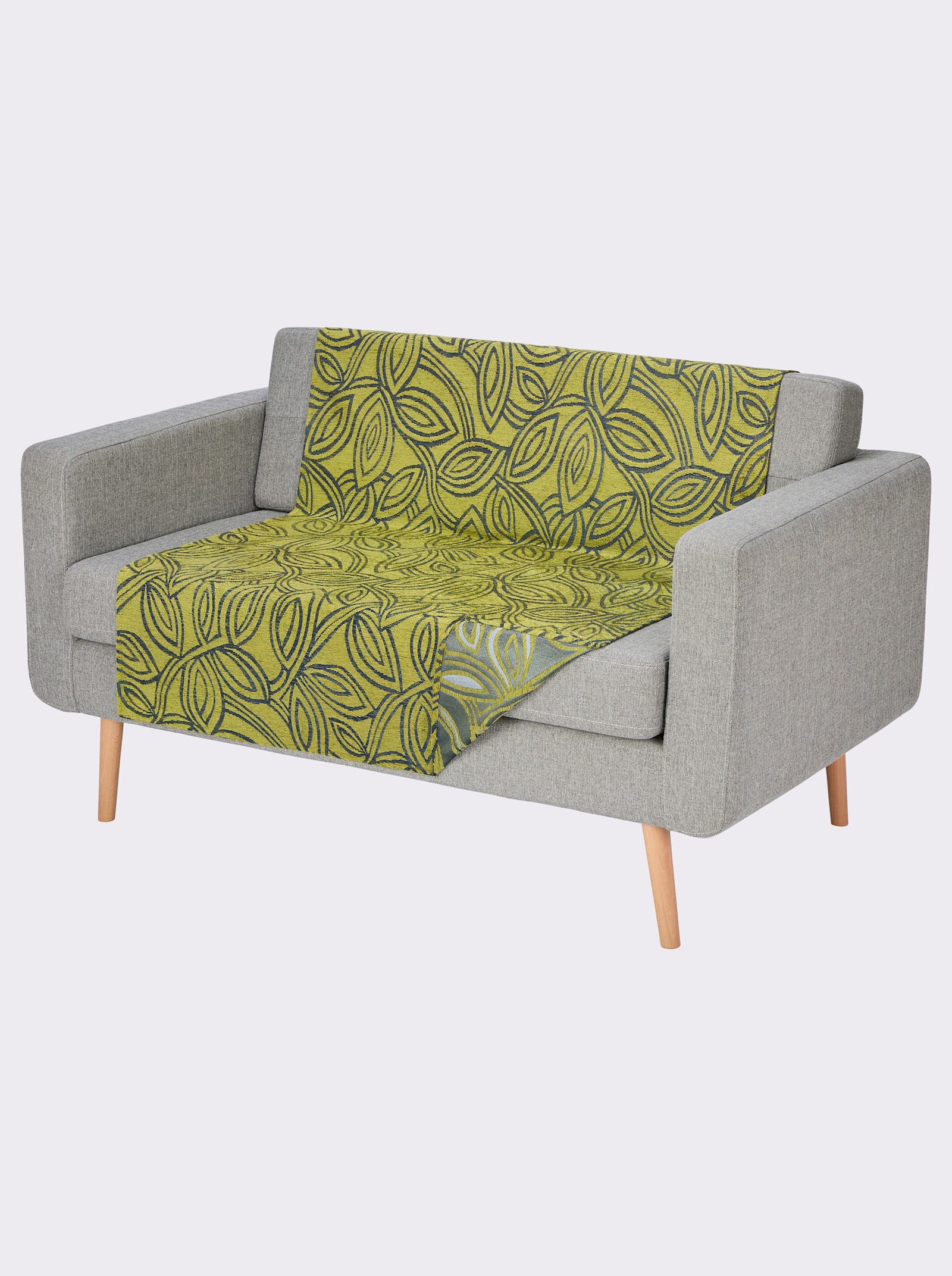 Wohnprogramm - grau-pistazie-gemustert