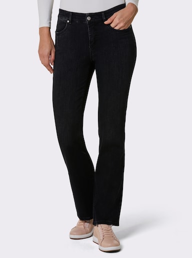 Ascari Stretch-Jeans mit weitem Bein - dark grey-denim