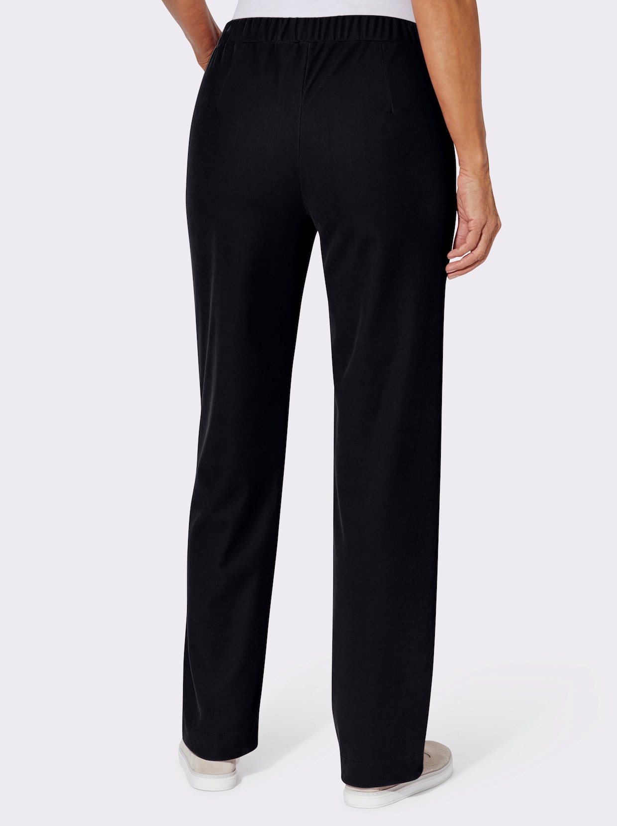 Samthose mit Rundum-Dehnbund - marine