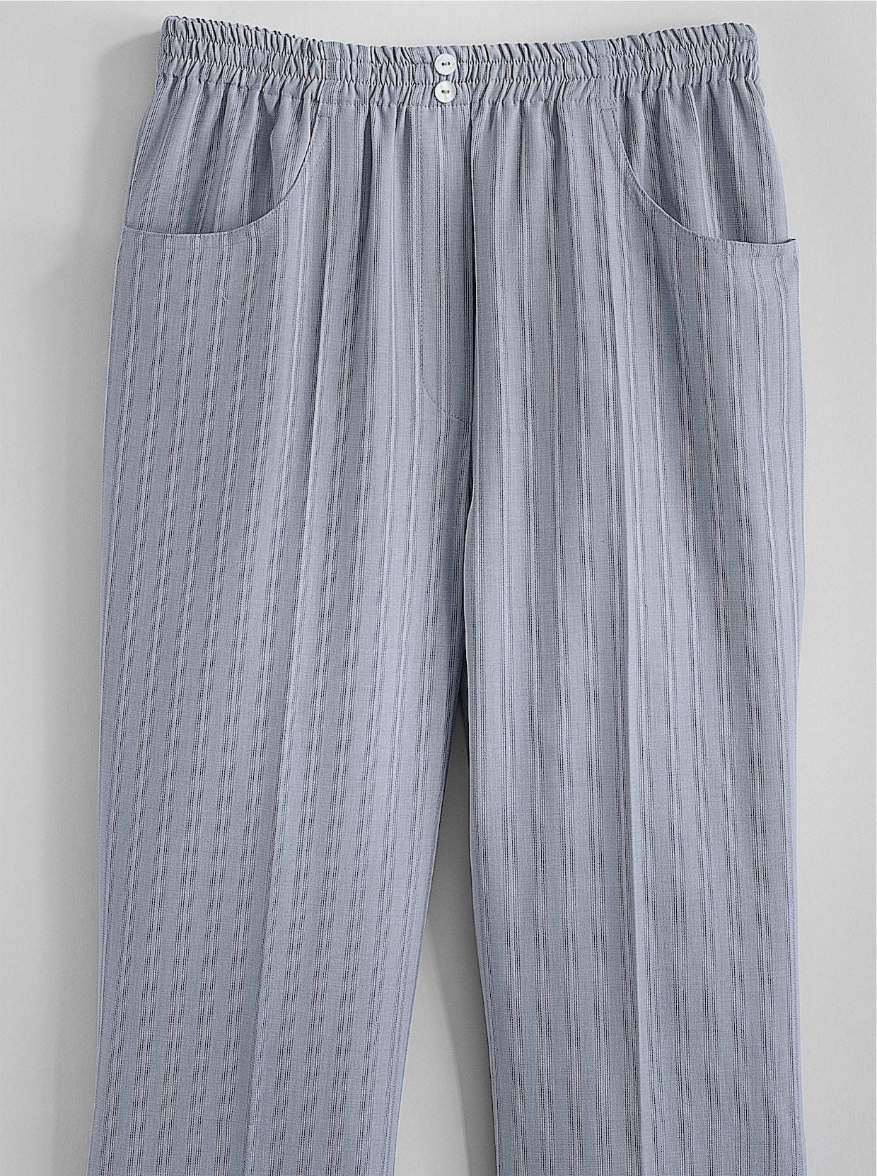 Pohodlné kalhoty - stříbřitě šedá